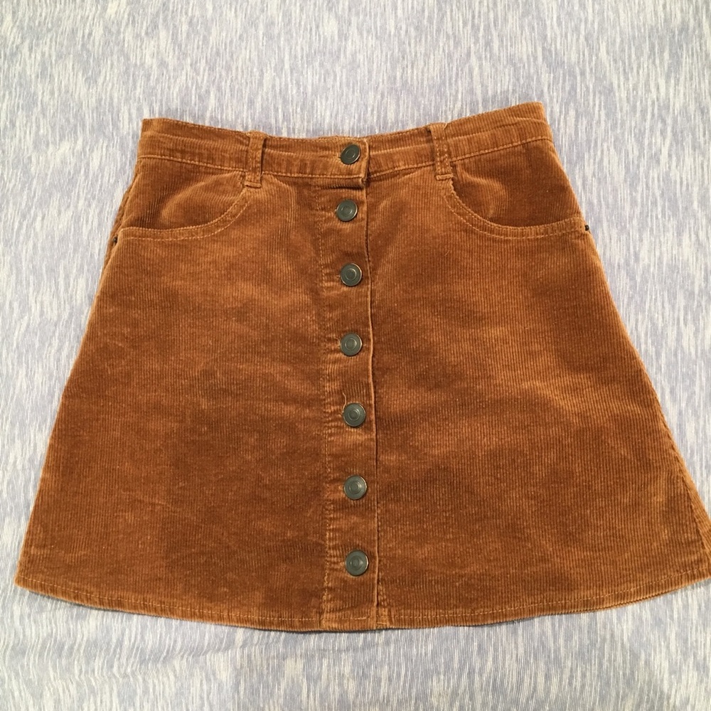 Brown Corduroy Brandy Melville Skirt
